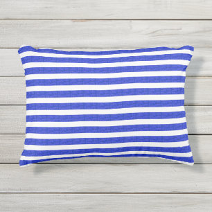 Coussin D'extérieur Bleu cool bleu or rose rayures géométriques