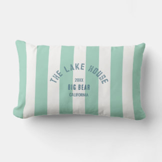 Coussin D'extérieur Bleu de la maison de lac Crest Vert Bleue Bleue Bl