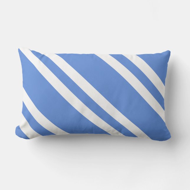 Coussin D'extérieur Bleu et blanc (Recto)