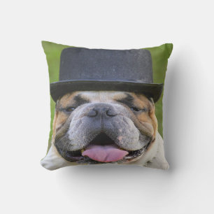 Coussin D'extérieur Bouledogue en haut-de-forme