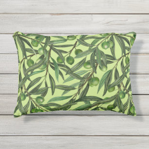 Coussin D'extérieur Branches d'olive sur le vert miel