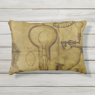 Coussin D'extérieur Bulle lumineuse Edison Steampunk Grande Fête des p