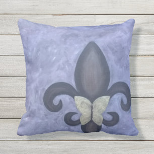 Coussin D'extérieur Butterfleur Papillon Fleur de Lis