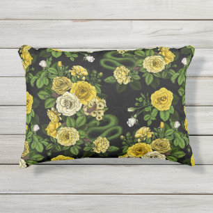 Coussin D'extérieur Caché en rose, jaune et vert