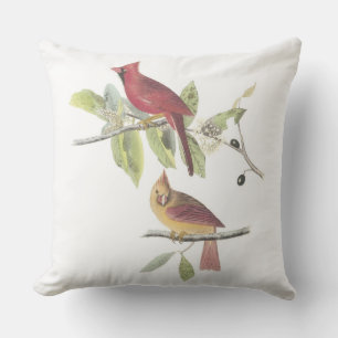 Coussin D'extérieur Cardinal du Nord par Audubon