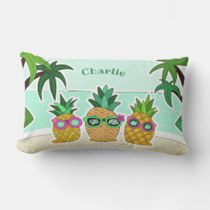 Coussin D'extérieur Carreaux nommés faits sur commande d'ananas frais