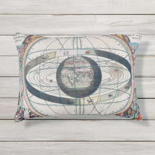 Coussin D'extérieur Cellarius Ptolemaic System Carte Vintage
