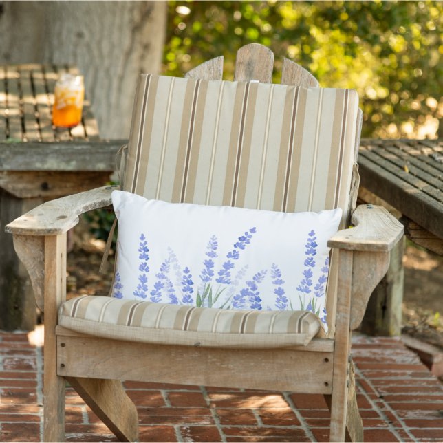Coussin D'extérieur Champ de Lavande 2 (Chaise)
