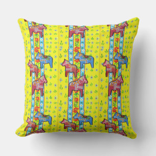 Coussin D'extérieur Chevaux de Dala suédois