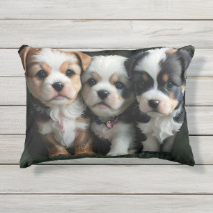 Coussin D'extérieur Chiots super mignons sur le canapé 2