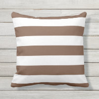 Chocolat moderne Brown et blanc rayures