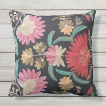 Conception florale brodée