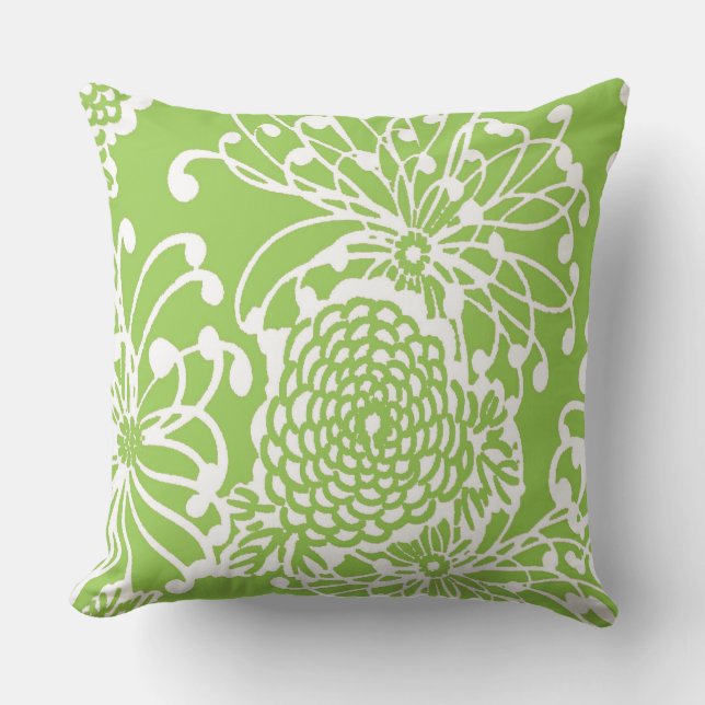 Coussin D'extérieur Conception florale vintage #2 (Recto)