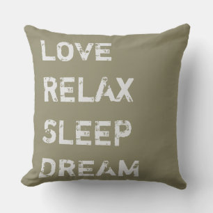 Coussin D'extérieur Conception simple "seulement couleurs & mots"
