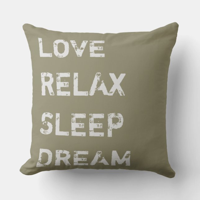 Coussin D'extérieur Conception simple "seulement couleurs & mots" (Recto)