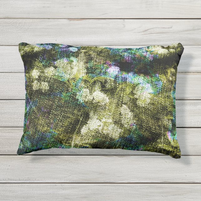 Coussin D'extérieur Cool, unique, art numérique tendance de motif de f (Dos)
