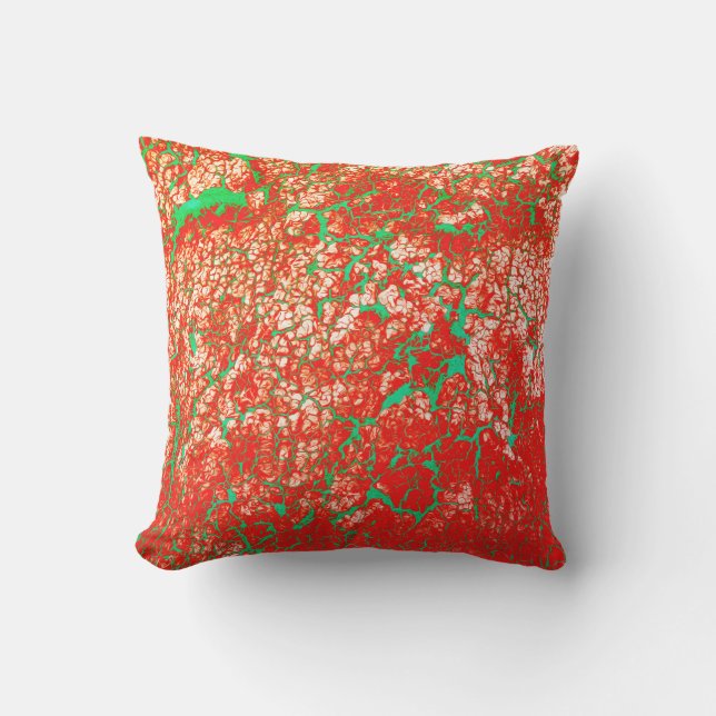 Coussin D'extérieur Cool unique rose rouge vert rouge Motif Abstrait (Recto)