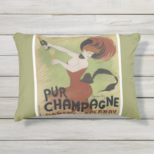 COUSSIN D'EXTÉRIEUR COPIE D'ART DE POSTER VINTAGE DE PUR CHAMPAGNE