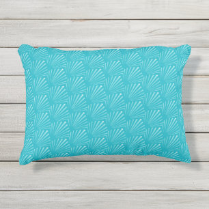 Coussin D'extérieur Coquilles Marines Silhouette Lignes Diagonales Art