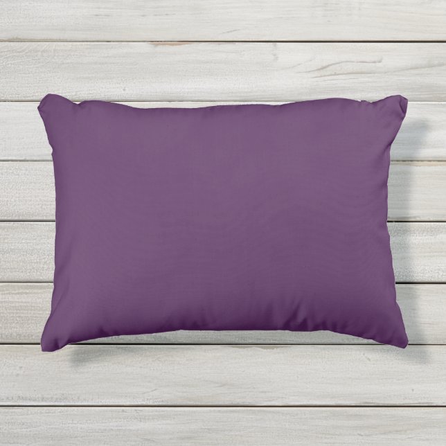 Coussin D'extérieur Couleur claire solide minuit violet foncé (Devant)