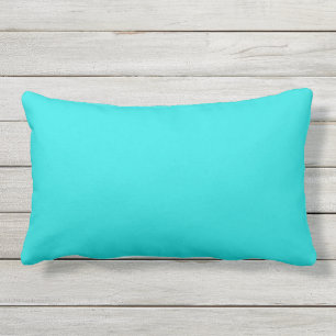 Coussin D'extérieur Couleur décorative simple bleue turquoise solide