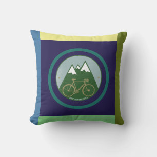 Coussin D'extérieur couleur géométrique montagne alpine vélo