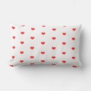 Coussin D'extérieur Couleur personnalisée Motif Coeur rouge