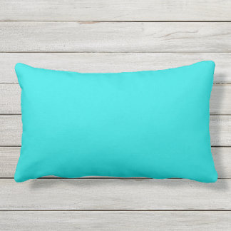 Coussin D'extérieur Couleur uni bleu turquoise