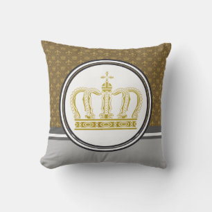 Coussin D'extérieur Couronne royale d'or I + votre backgr. et idées