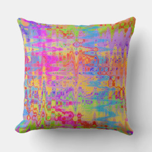 Coussin D'extérieur Danse Abstraite Arc-en-ciel