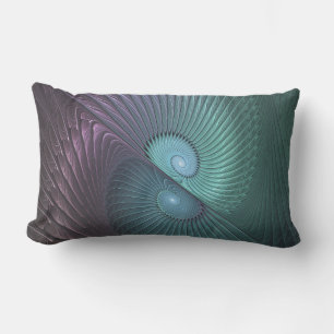 Coussin D'extérieur Deux spirales colorées Art Abstrait Fractal modern