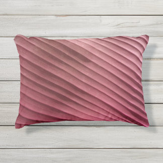 Coussin D'extérieur Diagonale rouge feuille