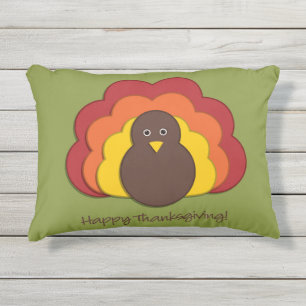 Coussin D'extérieur Dinde de Thanksgiving