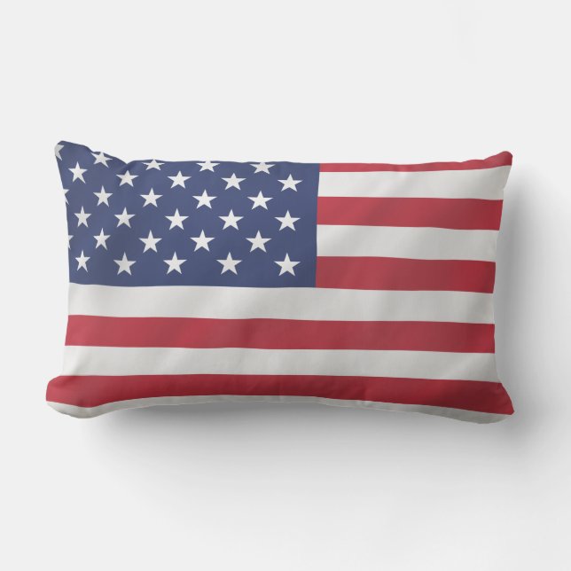 Coussin D'extérieur Drapeau américain moderne USA juillet 4 juillet Dé (Recto)