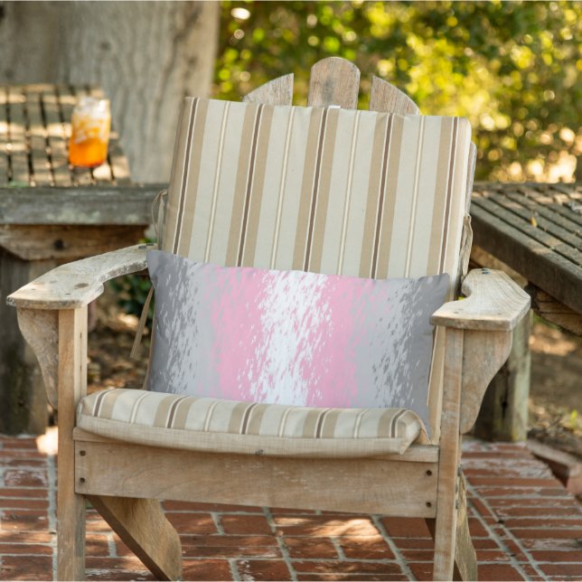 Coussin D'extérieur Drapeau de fierté demifille abstrait granuleux bru (Chaise)