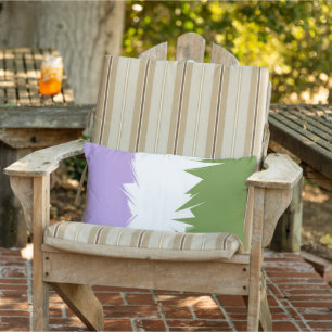 Coussin D'extérieur Drapeau de fierté Genderqueer abstrait ZigZag épic