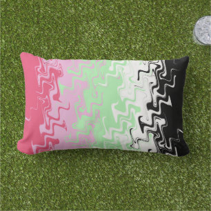 Coussin D'extérieur Drapeau de fierté récipromantique abstrait ondulé