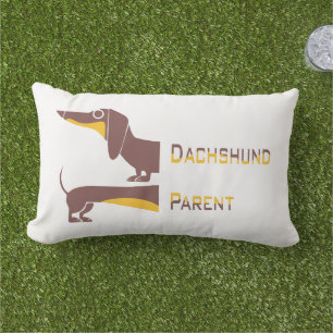 Coussin D'extérieur Drôle mignon dachshund pour parent chien long