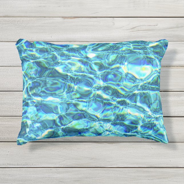 Coussin D'extérieur Eau Chatoyante Tombée (Devant)