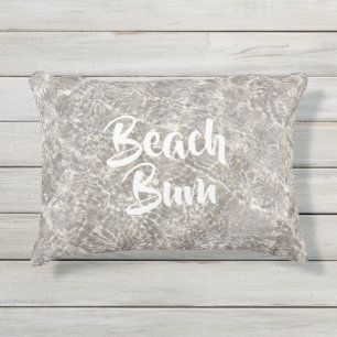 Coussin D'extérieur Eau de cloison de plage sur sable de plage été