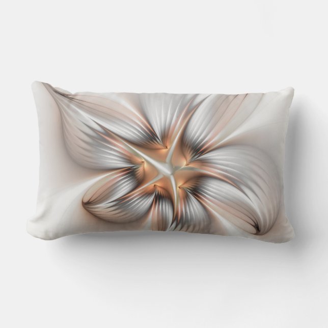 Coussin D'extérieur Élégance florale Art Abstrait fractal moderne (Recto)