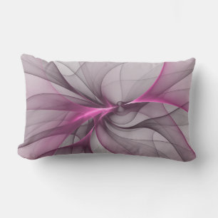 Coussin D'extérieur Élégant Chaos Moderne Art Fractal Abstrait Rose