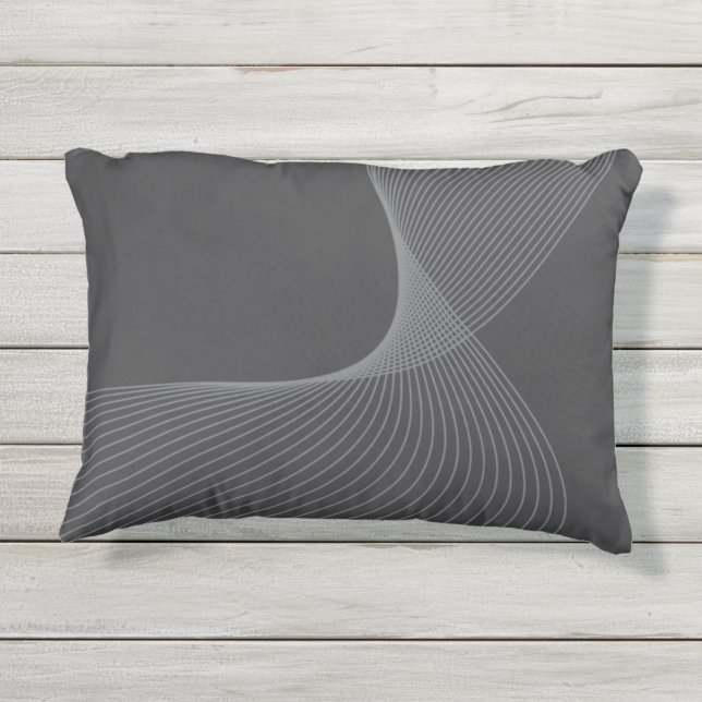 Coussin D'extérieur Élégant, chic, simple, art de motif graphique mode (Dos)