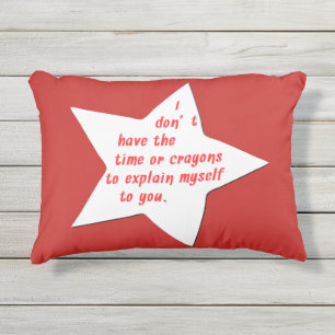 Coussin D'extérieur Énonciations drôles sarcastiques et sarcasme salé