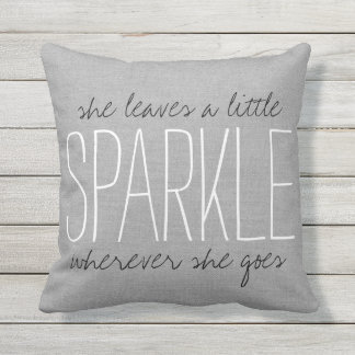 Coussin D'extérieur Étincelle gris rustique