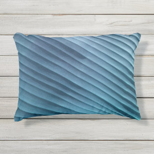 Coussin D'extérieur Feuille Bleue Diagonale