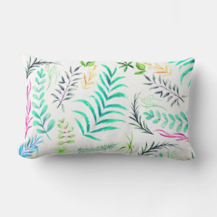 Coussin D'extérieur Feuilles Vertes Aquarelle Vibes Été 