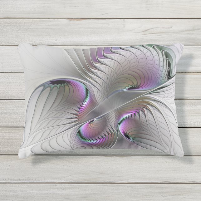 Coussin D'extérieur Figure de fantaisie abstraite moderne timide Art f (Devant)