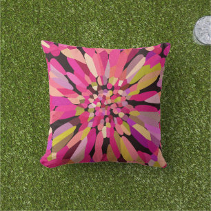 Coussin D'extérieur Fleur Confetti Rose