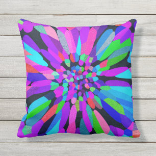 Coussin D'extérieur Fleur Confetti violet